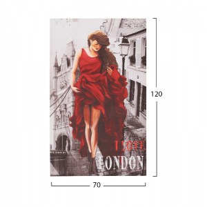 65459 ΠΙΝΑΚΑΣ ΚΑΜΒΑΣ LONDON WOMAN HM7155.05 120X70X2.5 εκ.