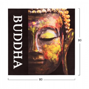 65468 ΠΙΝΑΚΑΣ ΚΑΜΒΑΣ BUDDHA HM7156.01 80X80X2.5 εκ.