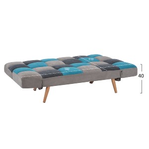 65582 ΚΑΝΑΠΕΣ ΚΡΕΒΑΤΙ MULTICOLOR 3ΘΕΣΙΟΣ HM3167.11 182Χ80Χ88Υ εκ.
