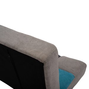 65582 ΚΑΝΑΠΕΣ ΚΡΕΒΑΤΙ MULTICOLOR 3ΘΕΣΙΟΣ HM3167.11 182Χ80Χ88Υ εκ.