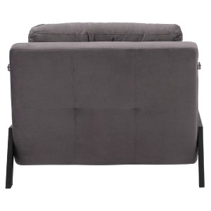 65594 ΠΟΛΥΘΡΟΝΑ ΚΡΕΒΑΤΙ ΑΠΟ ΒΕΛΟΥΔΟ ΓΚΡΙ HM3078.11 95x92x66Υ εκ.