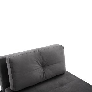 65594 ΠΟΛΥΘΡΟΝΑ ΚΡΕΒΑΤΙ ΑΠΟ ΒΕΛΟΥΔΟ ΓΚΡΙ HM3078.11 95x92x66Υ εκ.