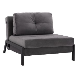 65594 ΠΟΛΥΘΡΟΝΑ ΚΡΕΒΑΤΙ ΑΠΟ ΒΕΛΟΥΔΟ ΓΚΡΙ HM3078.11 95x92x66Υ εκ.