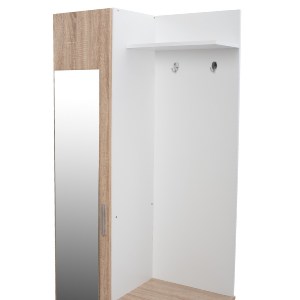 65957 ΕΠΙΠΛΟ ΕΙΣΟΔΟΥ ΜΕ ΚΑΘΡΕΠΤΗ JANICE HM2264 SONAMA ΛΕΥΚΟ 70x37x181 εκ.