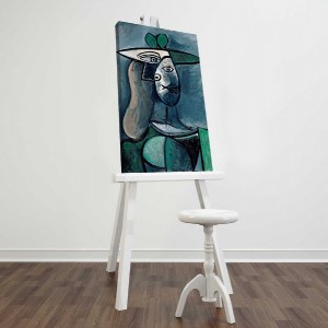 65978 ΠΙΝΑΚΑΣ ΤΥΠΟΥ WOMAN WITH GREEN HAT HM7193.01 45X70X3 εκ.