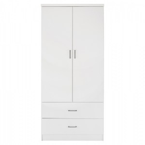 66182 ΝΤΟΥΛΑΠΑ 2ΦΥΛΛΗ ME 2 ΣΥΡΤΑΡΙΑ HM338.05 ΛΕΥΚΗ 80Χ42,5Χ180,5Υ εκ.