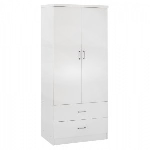66182 ΝΤΟΥΛΑΠΑ 2ΦΥΛΛΗ ME 2 ΣΥΡΤΑΡΙΑ HM338.05 ΛΕΥΚΗ 80Χ42,5Χ180,5Υ εκ.