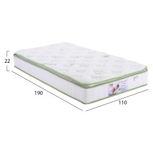 66429 ΣΤΡΩΜΑ CONTINUOUS SPRING ΑΝΩΣΤΡΩΜΑ ALOE VERA 110X190 HM372.12 ΜΟΝΗΣ ΟΨΗΣ