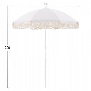 66431 ΟΜΠΡΕΛΑ ΘΑΛΑΣΣΗΣ ΜΕ ΚΡΟΣΙΑ ΜΠΕΖ ΗΜ5775.01 8 FIBERGLASS ΑΚΤΙΝΕΣ Φ180Χ200μ.