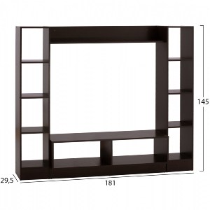 66489 ΣΥΝΘΕΣΗ ΤΗΛΕΟΡΑΣΗΣ JAZMIN HM2255.01 WENGE 181x29,5x145 εκ.