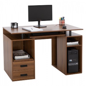 66516 ΓΡΑΦΕΙΟ ΜΕΛΑΜΙΝΗΣ STATUS HM2026.03 WALNUT 120Χ55Χ76 εκ.