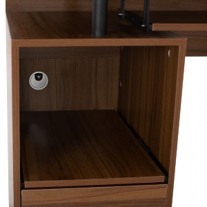66516 ΓΡΑΦΕΙΟ ΜΕΛΑΜΙΝΗΣ STATUS HM2026.03 WALNUT 120Χ55Χ76 εκ.