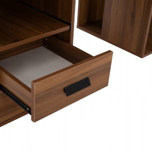 66516 ΓΡΑΦΕΙΟ ΜΕΛΑΜΙΝΗΣ STATUS HM2026.03 WALNUT 120Χ55Χ76 εκ.