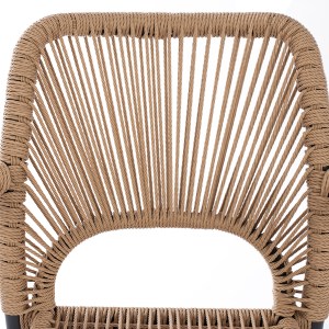 66682 ΠΟΛΥΘΡΟΝΑ ΑΛΟΥΜΙΝΙΟΥ NOJO HM5771.02 ΓΚΡΙ ΜΕ P.E.TWIST RATTAN ΜΠΕΖ 55x63x82Y εκ.