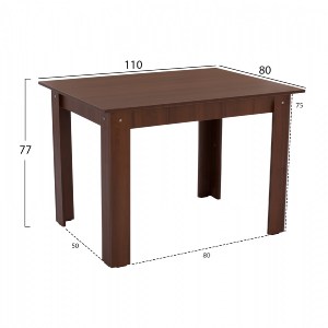 66890 ΤΡΑΠΕΖΙ ΚΟΥΖΙΝΑΣ 110x80x77Υεκ. ΚΑΡΥΔΙ HM2428.04
