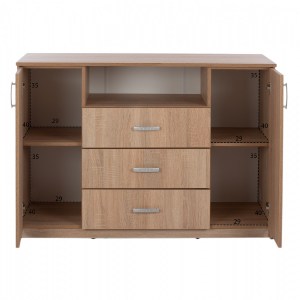 66933 ΜΠΟΥΦΕΣ ΜΕ 2 ΝΤΟΥΛΑΠΙΑ Κ 3 ΣΥΡΤΑΡΙΑ SONAMA OAK HM2430 120X45X85Yεκ.
