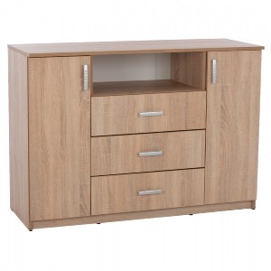 66933 ΜΠΟΥΦΕΣ ΜΕ 2 ΝΤΟΥΛΑΠΙΑ Κ 3 ΣΥΡΤΑΡΙΑ SONAMA OAK HM2430 120X45X85Yεκ.