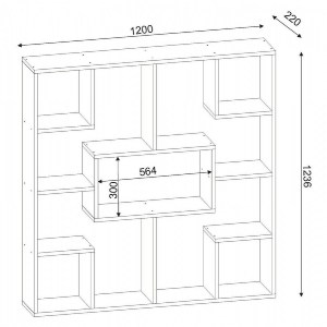 67127 ΒΙΒΛΙΟΘΗΚΗ ΜΕΛΑΜΙΝΗΣ HM9029.01 ΛΕΥΚΗ 120x22x123,6Υ εκ.