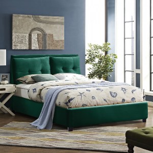 67221 ΚΡΕΒΑΤΙ BILLIE ΜΕ ΒΕΛΟΥΔΟ ΚΥΠΑΡΙΣΣΙ HM551.13 160Χ200