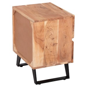 67319 ΚΟΜΟΔΙΝΟ ALICIA HM8360.11 ΑΠΟ ΜΑΣΙΦ ΞΥΛΟ ΑΚΑΚΙΑΣ 45x35x56Yεκ.