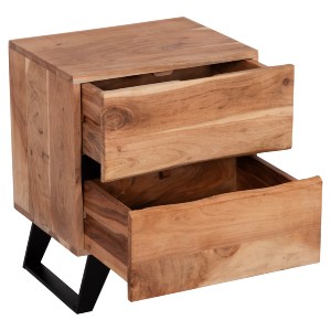 67319 ΚΟΜΟΔΙΝΟ ALICIA HM8360.11 ΑΠΟ ΜΑΣΙΦ ΞΥΛΟ ΑΚΑΚΙΑΣ 45x35x56Yεκ.