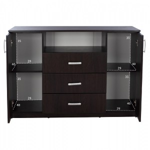 67615 ΜΠΟΥΦΕΣ ΜΕ 2 ΝΤΟΥΛΑΠΙΑ Κ 3 ΣΥΡΤΑΡΙΑ ADLER WENGE HM2430.02 120X45X85Y εκ.