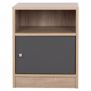 68243 ΚΟΜΟΔΙΝΟ ΜΕΛΑΜΙΝΗΣ MALORY HM2205.04 SONAMA-ΓΚΡΙ 40x40x50