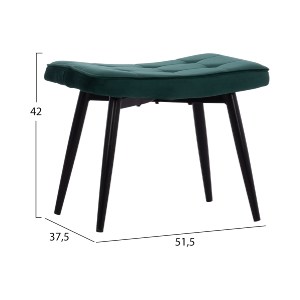 68435 ΠΟΛΥΘΡΟΝΑ ΜΠΕΡΖΕΡΑ CRAWLEY ΜΕ ΥΠΟΠΟΔΙΟ HM8918.03 ΚΥΠΑΡΙΣΣΙ ΒΕΛΟΥΔΟ 70x57x103 εκ.
