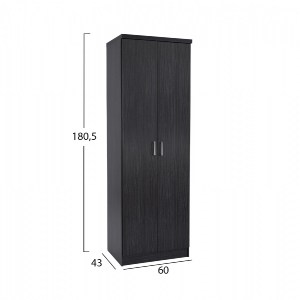 68602 ΠΑΠΟΥΤΣΟΘΗΚΗ ΞΥΛΙΝΗ DAYANNA ΜΕ 6 ΡΑΦΙΑ 60X43X180.5εκ. ZEBRANO HM2379.01