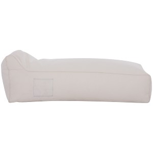 68621 ΠΟΥΦ ΞΑΠΛΩΣΤΡΑ WADELIN HM5774.11 ΜΕ TEXTILINE ΛΕΥΚΟ 190x80x40-60Υ εκ.