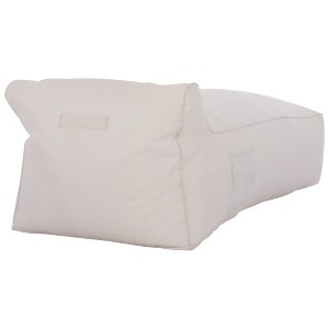 68621 ΠΟΥΦ ΞΑΠΛΩΣΤΡΑ WADELIN HM5774.11 ΜΕ TEXTILINE ΛΕΥΚΟ 190x80x40-60Υ εκ.