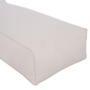 68621 ΠΟΥΦ ΞΑΠΛΩΣΤΡΑ WADELIN HM5774.11 ΜΕ TEXTILINE ΛΕΥΚΟ 190x80x40-60Υ εκ.