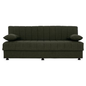 68986 ΚΑΝΑΠΕΣ ΚΡΕΒΑΤΙ ANDRI ΤΡΙΘΕΣΙΟΣ DARK OLIVE HM3239.05 180x72x77 εκ.