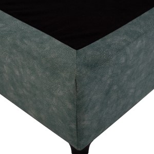 69224 ΚΡΕΒΑΤΙ MILO ΑΠΟ ΠΡΑΣΙΝΟ ΥΦΑΣΜΑ τύπου NUBUCK HM652.27 ΓΙΑ ΣΤΡΩΜΑ 90x200 εκ.