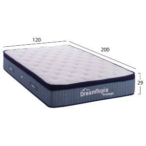 69253 ΣΤΡΩΜΑ DREAMTOPIA, σειρά PRIVILEGE HM660.120 POCKET SPRING ΜΕ ΑΝΩΣΤΡΩΜΑ 120X200εκ.