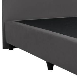 69263 ΚΡΕΒΑΤΙ MALENA ΑΠΟ ΓΚΡΙ ΒΕΛΟΥΔΟ HM647.10 ΓΙΑ ΣΤΡΩΜΑ 120x200 εκ.