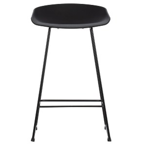 69393 ΣΚΑΜΠΟ ΜΠΑΡ NAILA HM9299.02 ΜΑΥΡΟ ΜΕΣΑΙΟΥ ΥΨΟΥΣ 44x44x74Yεκ.