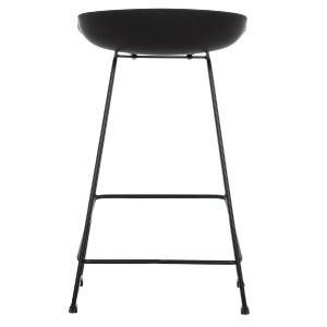 69393 ΣΚΑΜΠΟ ΜΠΑΡ NAILA HM9299.02 ΜΑΥΡΟ ΜΕΣΑΙΟΥ ΥΨΟΥΣ 44x44x74Yεκ.