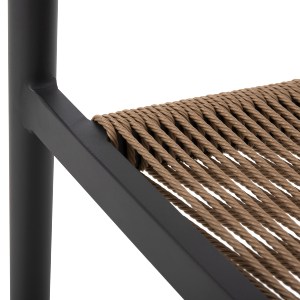 69481 ΠΟΛΥΘΡΟΝΑ ΑΛΟΥΜΙΝΙΟΥ GRET HM5854.02 ΑΝΘΡΑΚΙ PΕ RATTAN ΜΠΕΖ 56x55,5x78Υ εκ.