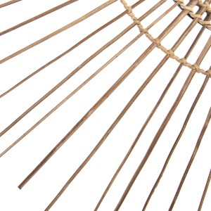 69610 ΚΑΘΡΕΠΤΗΣ ΣΤΡΟΓΓΥΛΟΣ ΜΕ ΠΛΑΙΣΙΟ ΑΠΟ STICKS ΚΟΚΟΦΟΙΝΙΚΑ ΣΕ ΧΡΩΜΑ ΦΥΣΙΚΟ Φ85 εκ.HM7733