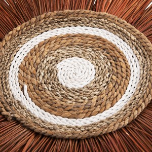 69660 ΔΙΑΚΟΣΜΗΤΙΚΟ ΤΟΙΧΟΥ ΣΤΡΟΓΓΥΛΟ ΑΠΟ ΚΑΛΑΜΙΑ ΚΑΙ ΙΝΕΣ ΜΠΑΝΑΝΑΣ 55x3x55YΕΚεκ.HM7792