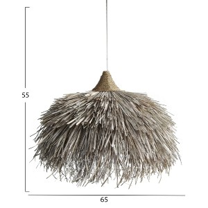 69673 ΦΩΤΙΣΤΙΚΟ ΟΡΟΦΗΣ ΣΤΡΟΓΓΥΛΟ ΚΑΠΕΛΟ ΙΝΕΣ PANDAN ΣΕ WHITEWASH 65x65x55Yεκ.HM7773