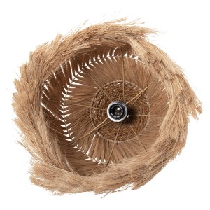 69680 ΦΩΤΙΣΤΙΚΟ ΟΡΟΦΗΣ ΑΠΟ ΙΝΕΣ MENDONG GRASS ΣΕ ΦΥΣΙΚΟ Φ38x34-120Yεκ.HM7776
