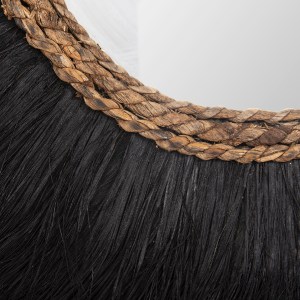 69700 ΚΑΘΡΕΠΤΗΣ ΤΟΙΧΟΥ ΗΜΙΚΥΚΛΙΚΟΣ ΜΕ ΣΙΖΑΛ & ΑΜΠΑΚΑ ΧΡΩΜΑ ΦΥΣΙΚΟ ΜΑΥΡΟ 85x3x50Yεκ.HM7799
