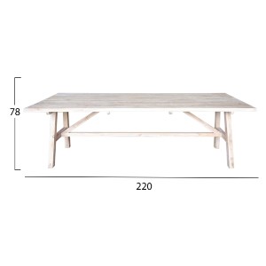 69737 ΤΡΑΠΕΖΙ GROOVE HM9390.01 ΑΠΟ ΞΥΛΟ ΜΑΣΙΦ ΤΕΑΚ 220X100X78Υεκ.