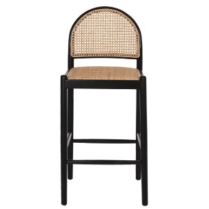 69851 ΣΚΑΜΠΟ ΑΠΟ ΟΞΙΑ-RATTAN ΑΨΙΔΑ ΠΛΑΤΗ ΜΑΥΡΟ 43,5x50x98ΥεκHM9408.02