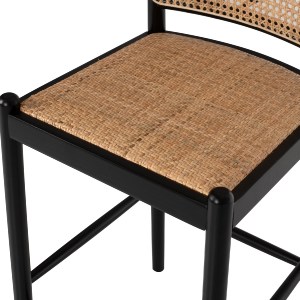 69851 ΣΚΑΜΠΟ ΑΠΟ ΟΞΙΑ-RATTAN ΑΨΙΔΑ ΠΛΑΤΗ ΜΑΥΡΟ 43,5x50x98ΥεκHM9408.02