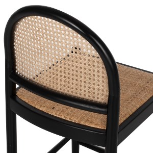 69851 ΣΚΑΜΠΟ ΑΠΟ ΟΞΙΑ-RATTAN ΑΨΙΔΑ ΠΛΑΤΗ ΜΑΥΡΟ 43,5x50x98ΥεκHM9408.02