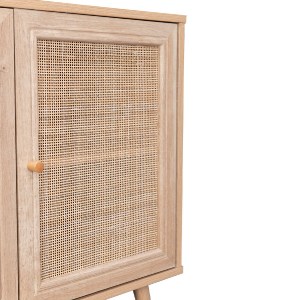 69976 ΜΠΟΥΦΕΣ ΜΕΛΑΜΙΝΗΣ COLM- ΣΥΝΘ. RATTAN ΣΤΙΣ ΠΟΡΤΕΣ HM9220.11 120Χ39Χ70Υεκ.
