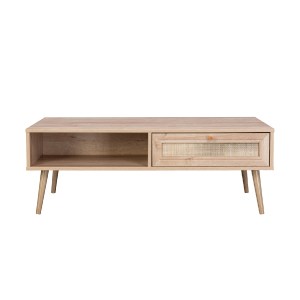 69986 ΤΡΑΠΕΖΙ ΣΑΛΟΝΙΟΥ ΜΕΛΑΜΙΝΗΣ COLM RATTAN HM9224.11 ΣΕ ΦΥΣΙΚΟ ΧΡΩΜΑ 110x59x39,5Yεκ.